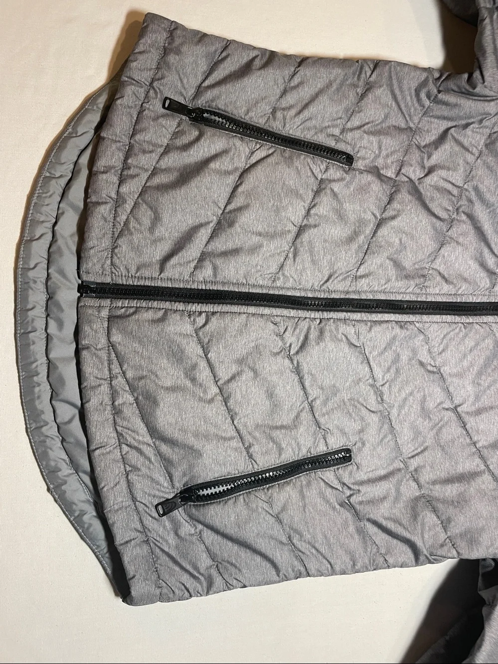 The North Face Women's Light Silver Quilted Puffer Jacket
